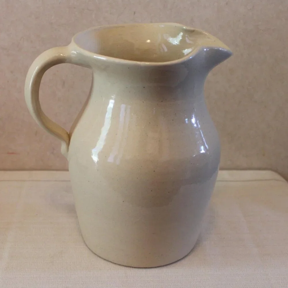 Vintage Marshall Pottery Large Stoneware Pitcher – Potter Lawrence Houston - Picture 2 of 4